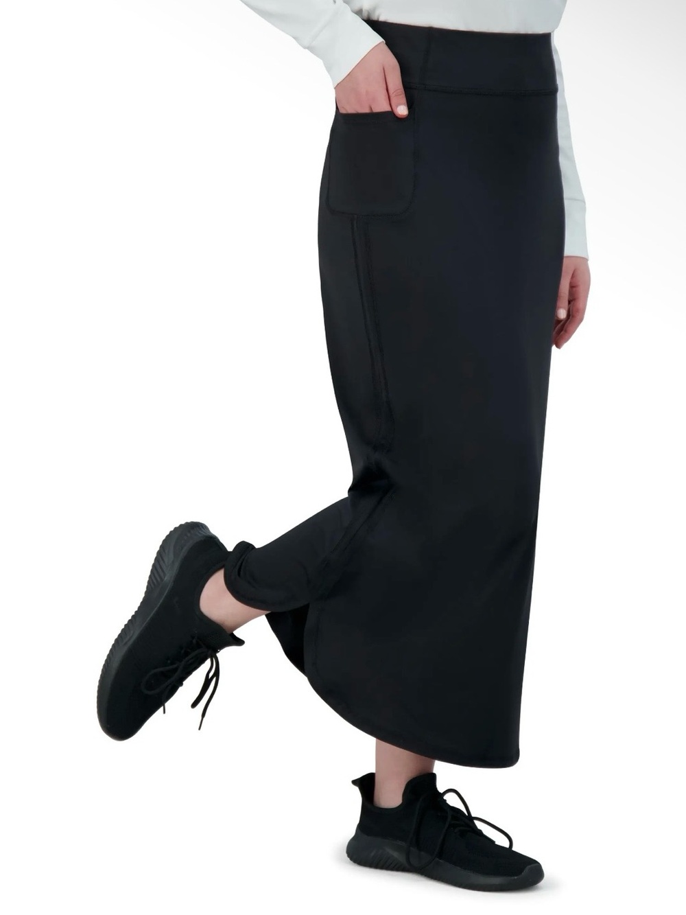 Maxi Sport Pocket Skirt - 35" Black
